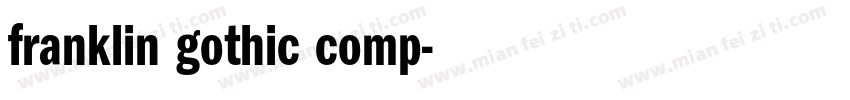 franklin gothic comp字体转换